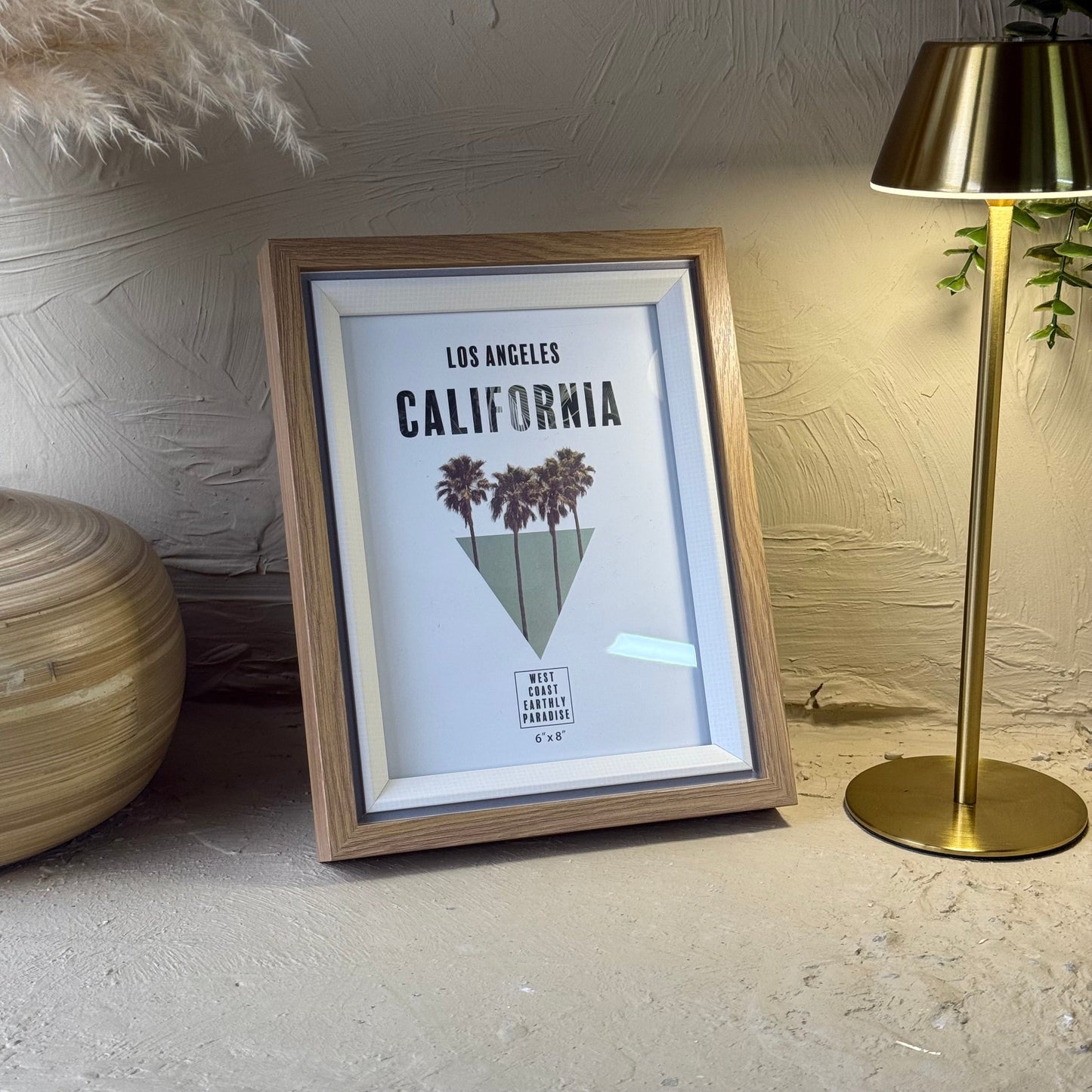 California Ahşap Çerçeve 22,5x17 cm