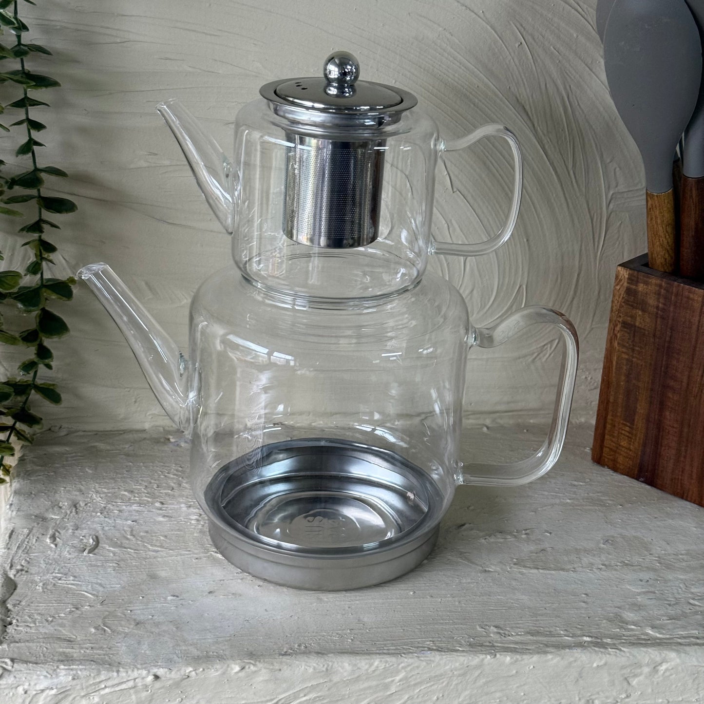 Roly Borosilikat Cam Çaydanlık Takımı 500+1800 ml KOD:093