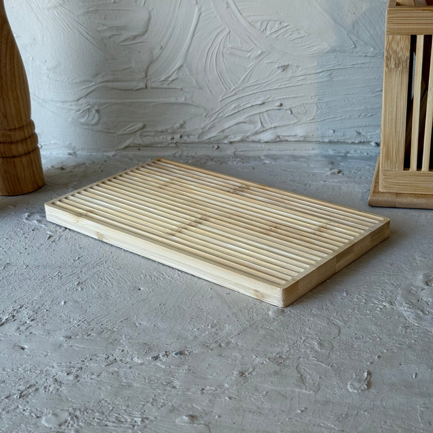 SVR Bambu Dalgalı Dikdörtgen Sunumluk 25x14 cm KOD:94758