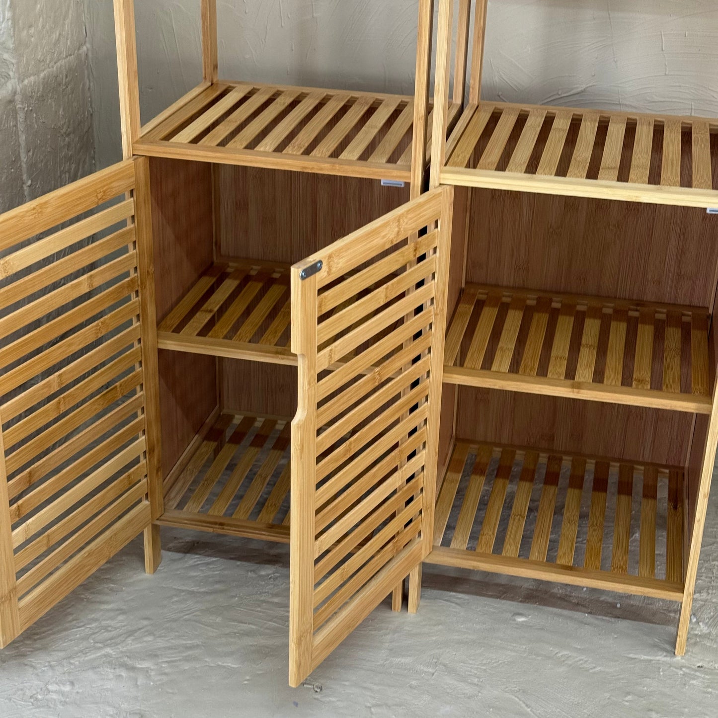 Miev 1+1 Bambu Dolap 2 Katlı 2 Adet KOD:453
