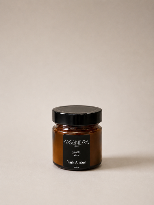 Kasandra Home Darka Amber Mum 250 ML (SİYAH)