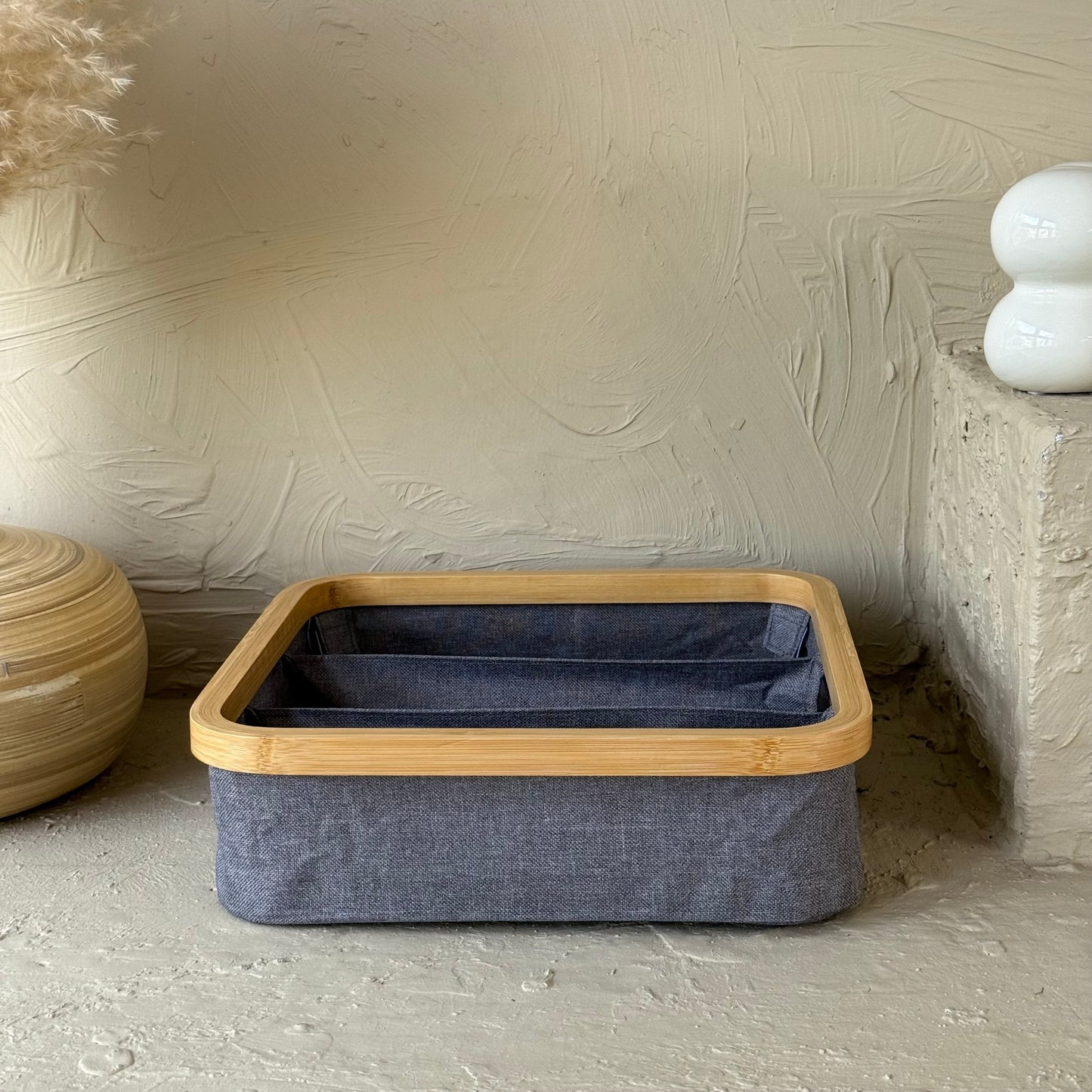 Arow Katlanır 3 Bölmeli Kare Organizer Gri