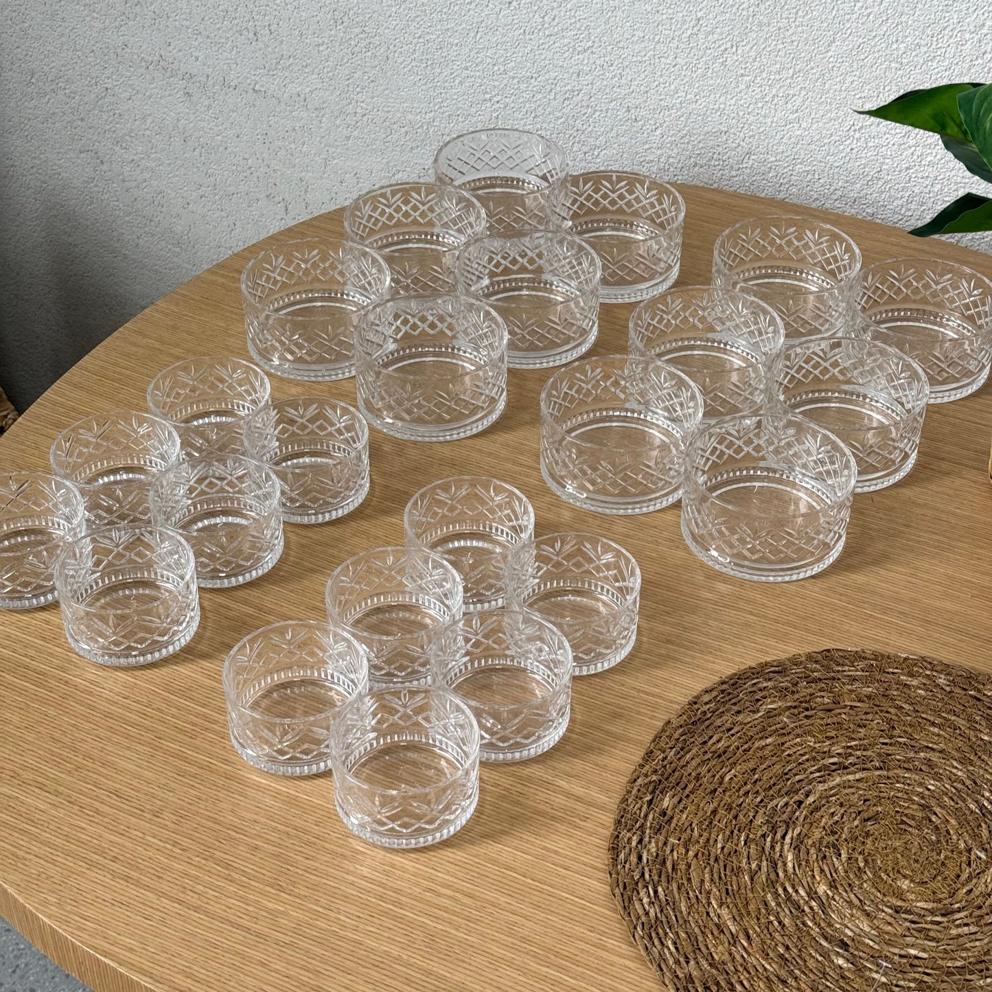 Melony Kristal 24 Parça Çerezlik Kase Set 460 ml, 220 ml KOD:14774-14772