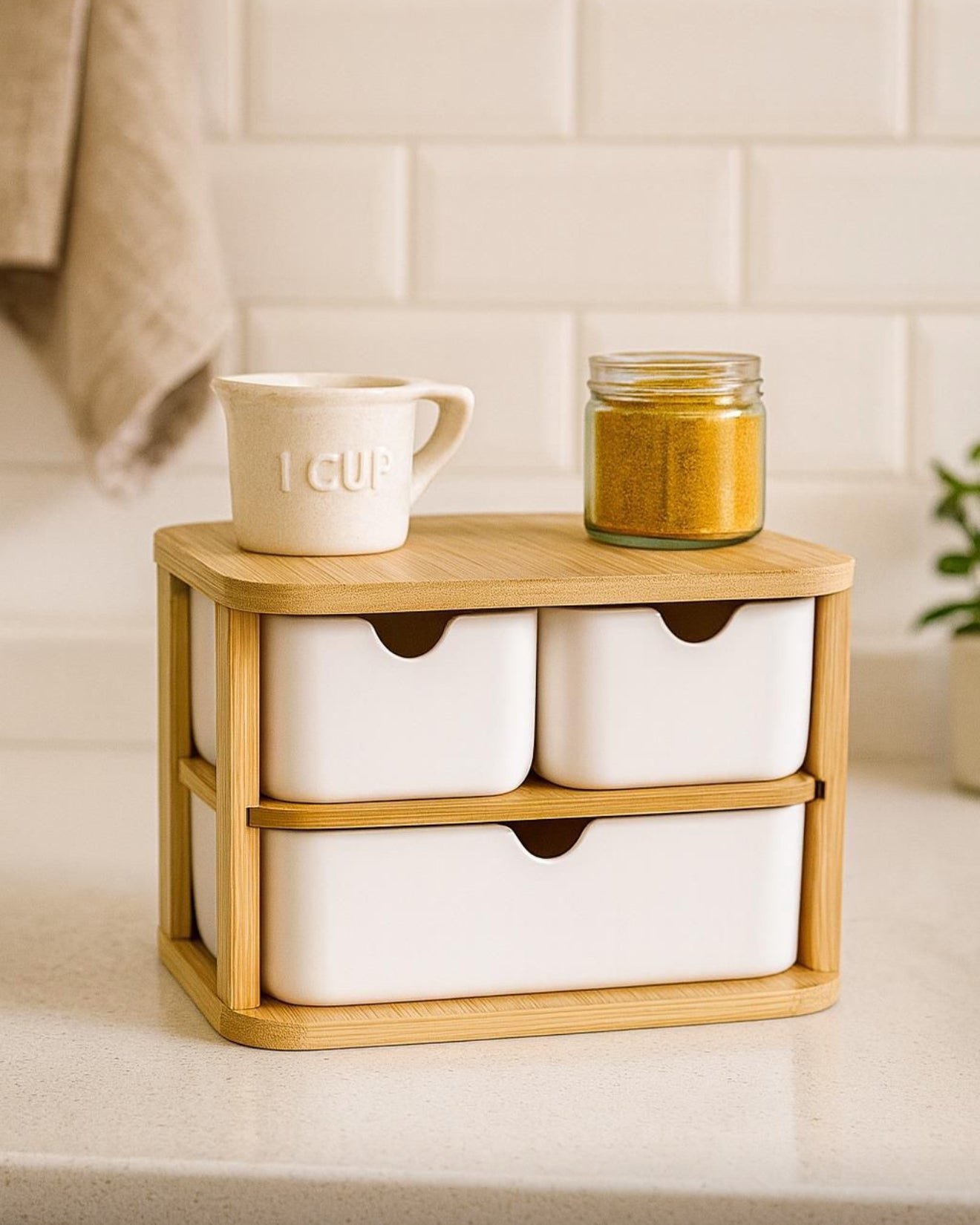 Decorev Bambu Standlı Organizer KOD:6711