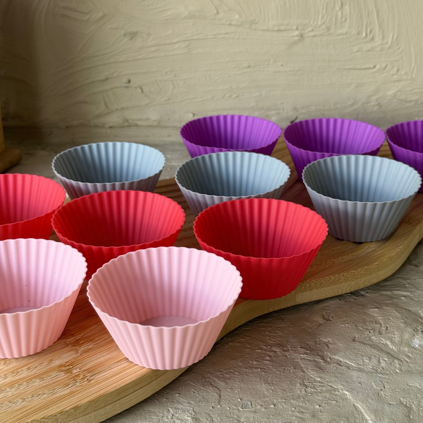 Muffin Silikon Yapışmaz Kek Kalıbı 12 Adet Set