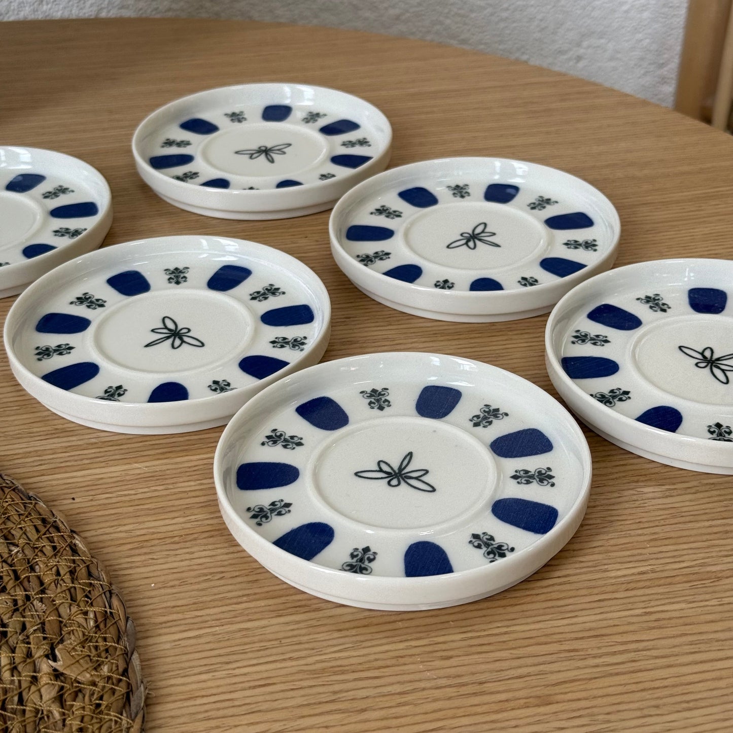 Pashally Porselen 6 Adet Çay Altlığı Mavi KOD:5355