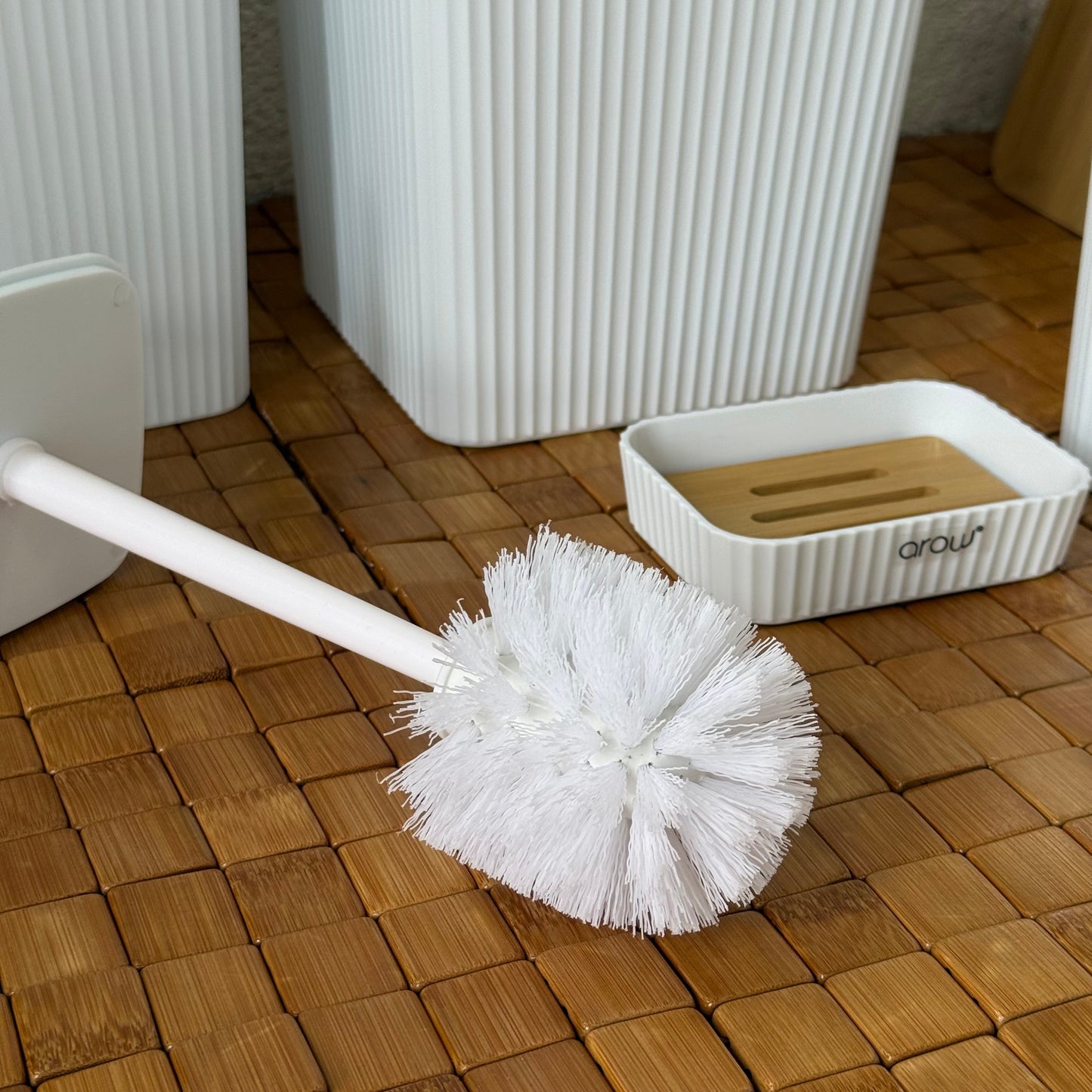 Dimas Akrilik 5 Parça Banyo Seti Beyaz KOD:3527