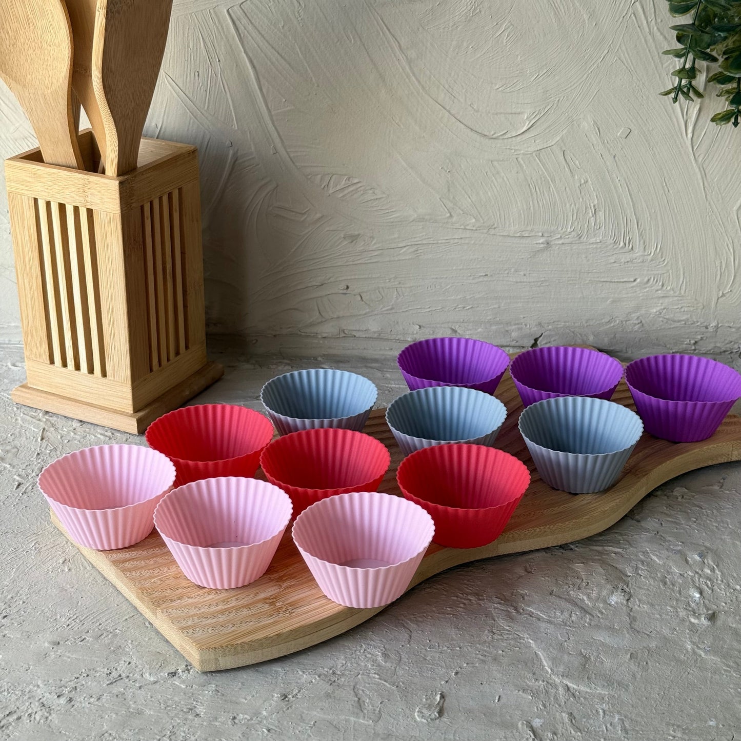 Muffin Silikon Yapışmaz Kek Kalıbı 12 Adet Set