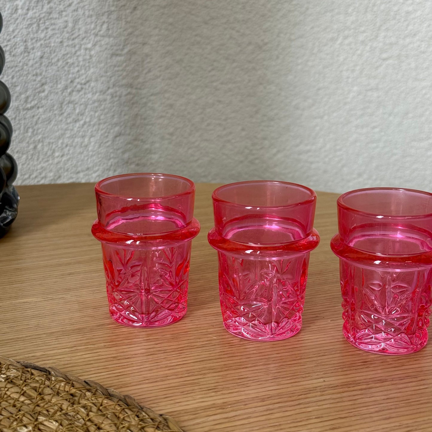 Kosovally Kristal Kahve Yanı Bardağı 6 Adet Pembe KOD:910