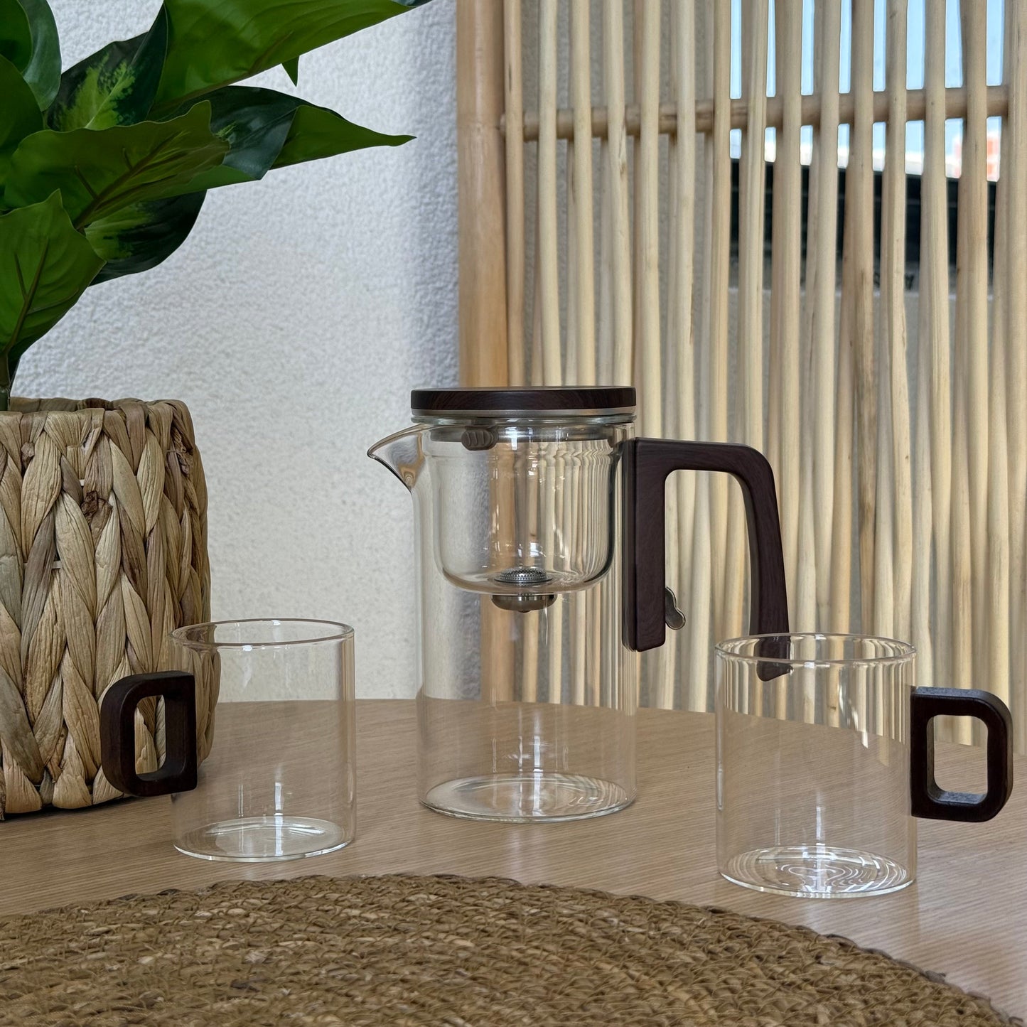 Mitally Lüks Borosilikat Cam 3 Parça Demlik Seti 750 ml KOD:033