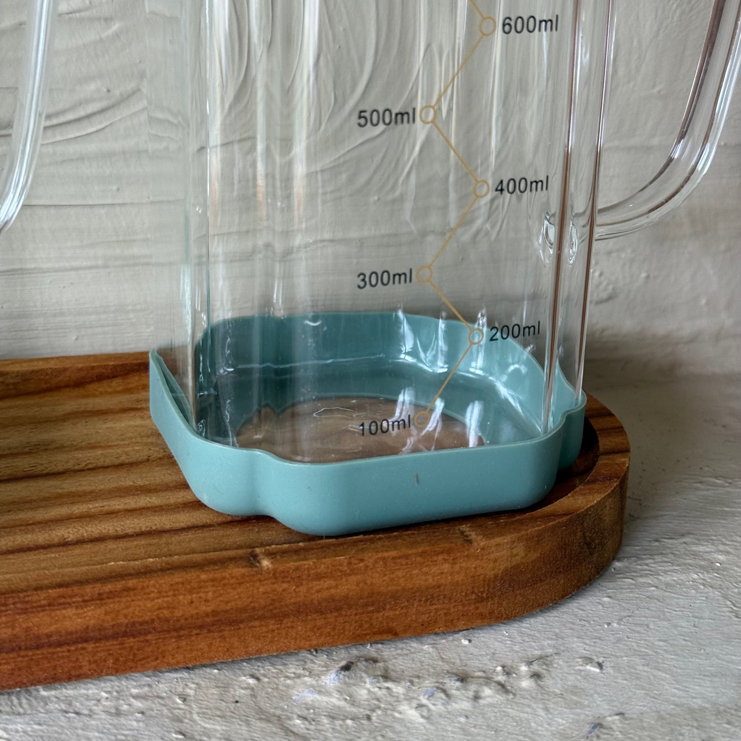 MRP Oval Ahşap Standlı İkili Yağdanlık Seti Yeşil 1 Litre