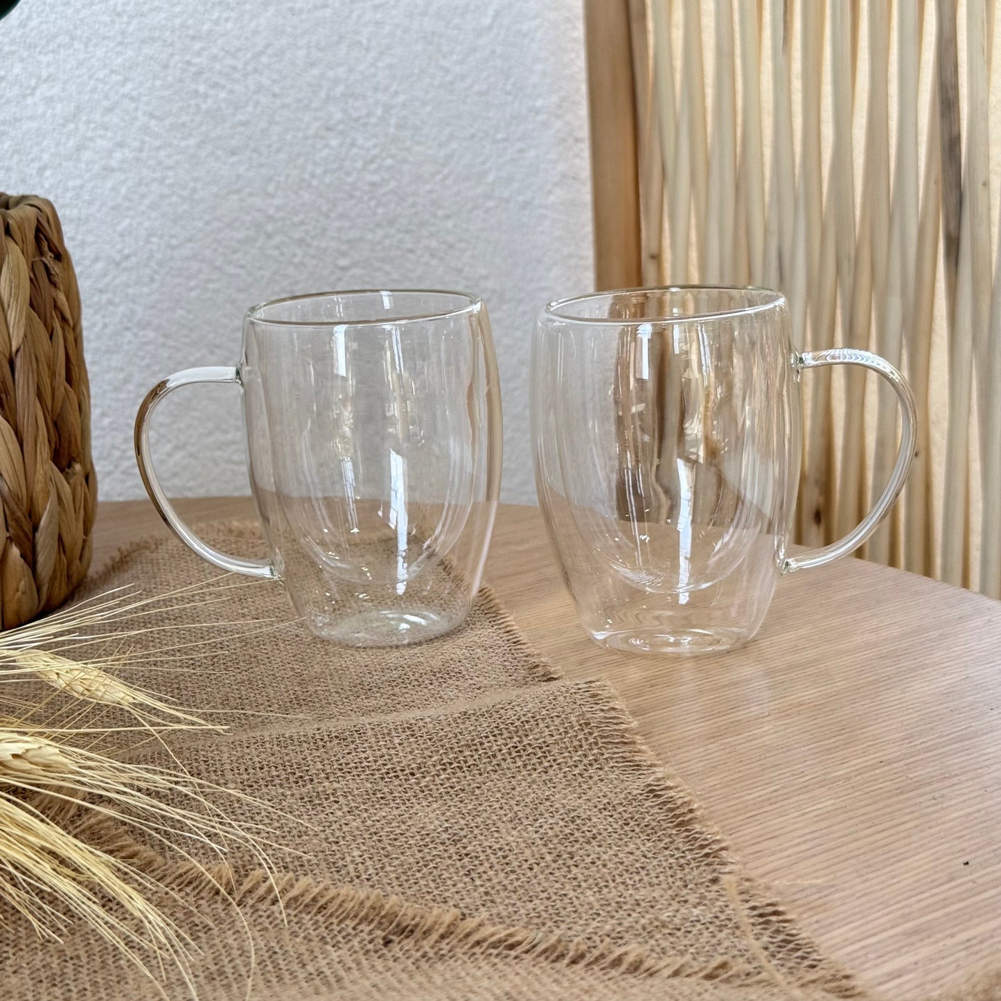 Pero Double Wall Borosilikat Çift Cidarlı İkili Kulplu Kupa Seti 350 ml KOD:15181
