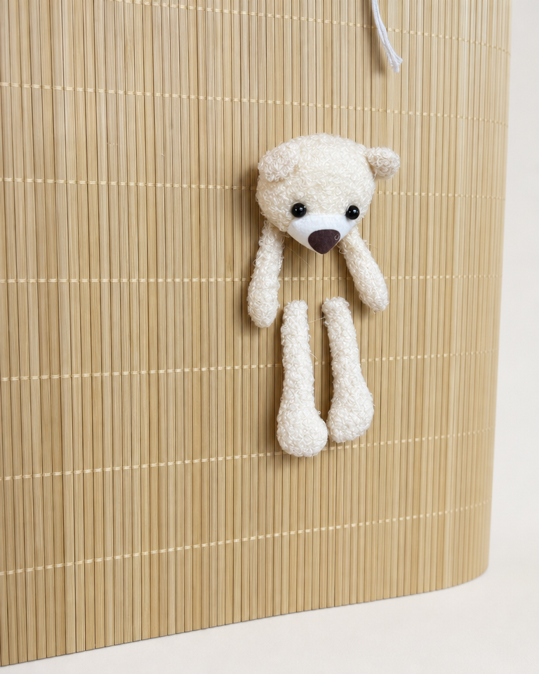 Ted Berry Bambu Pelüşlü Kirli Çamaşır Sepeti 40x30x60 cm KOD:36997