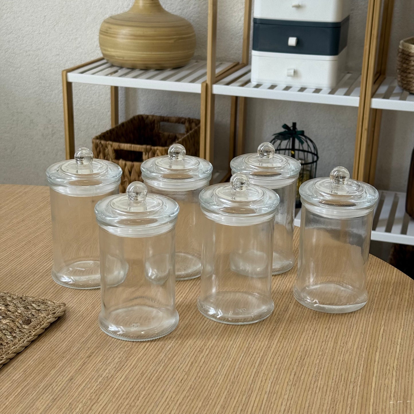 Ariya Vakumlu Cam Baharatlık Seti 6 Adet 450 ml KOD:1513