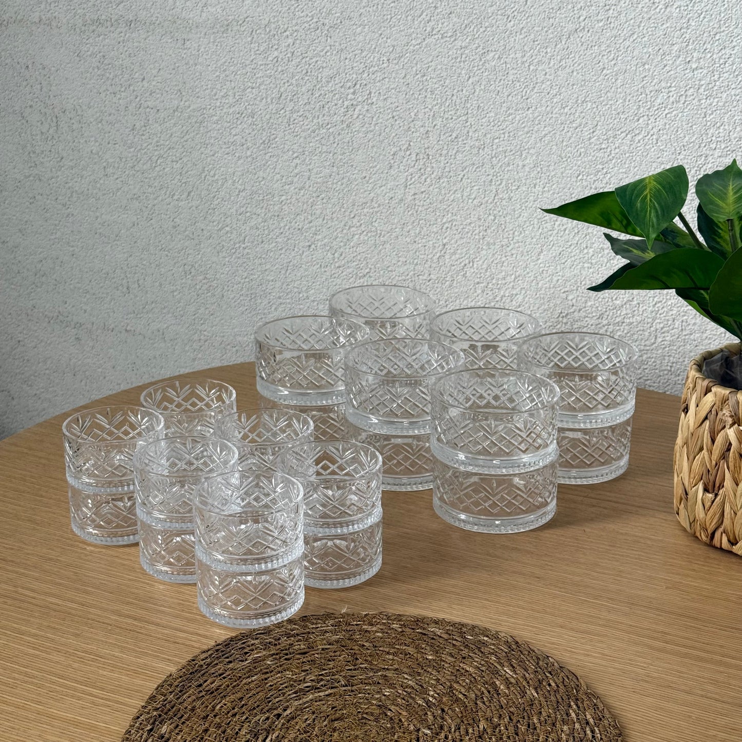 Melony Kristal 24 Parça Çerezlik Kase Set 460 ml, 220 ml KOD:14774-14772