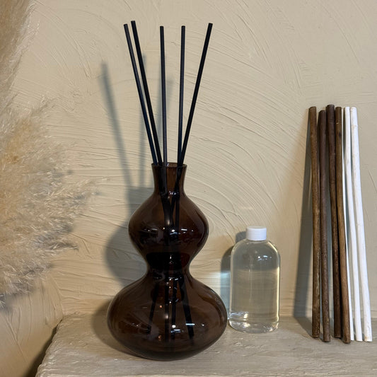 Dekoratif Büyük Boy Cam Oda Kokusu 500 ml Ebony Rose Kokulu KOD:1521