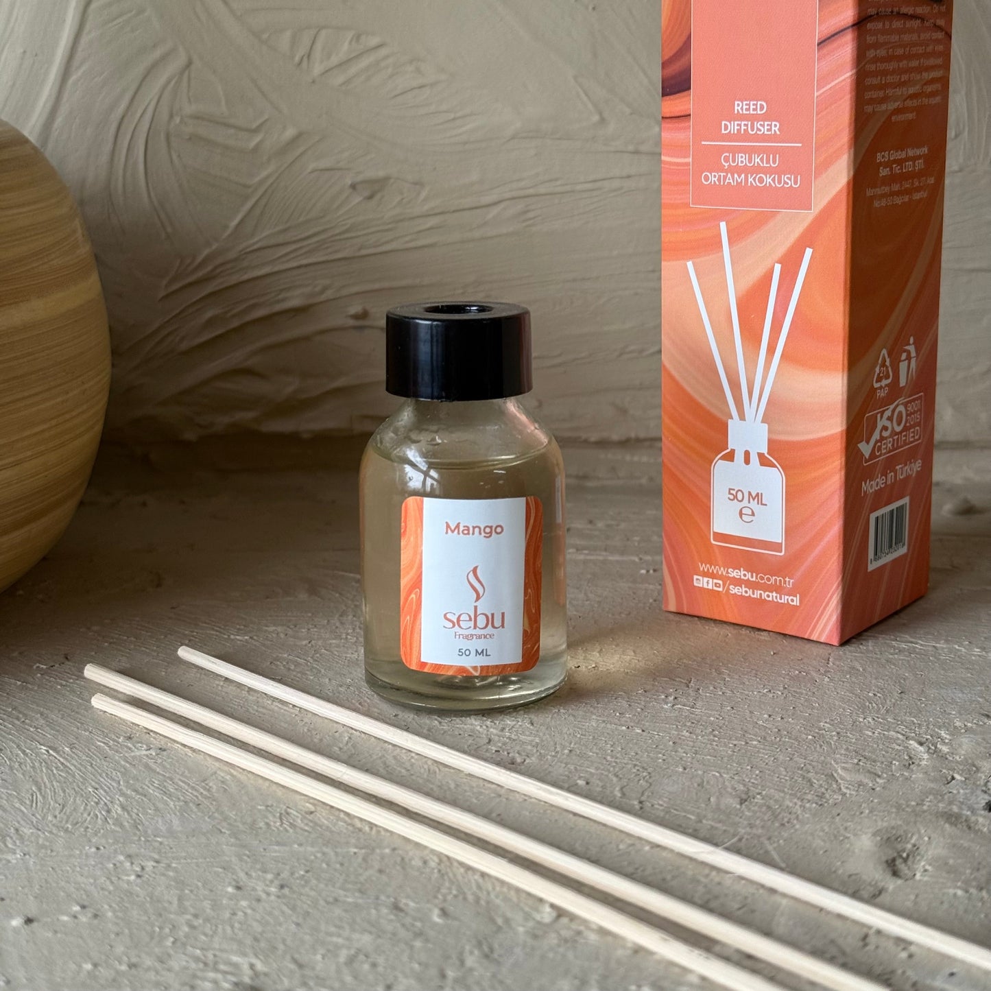 Sebu Çubuklu Ortam Kokusu Mango 50 ml
