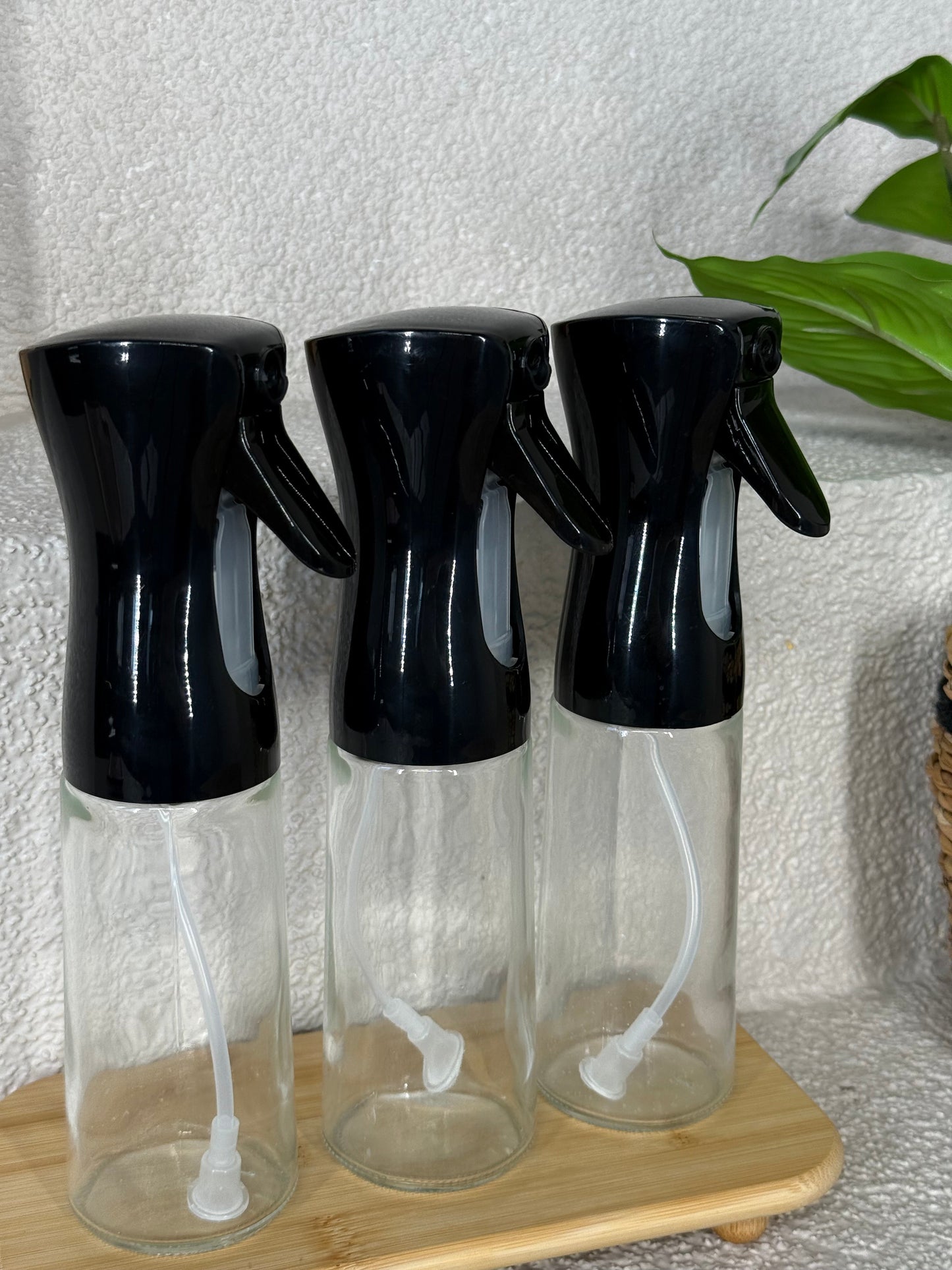 Pugi Bambu Standlı Sprey Yağlık Seti Siyah 250 ml