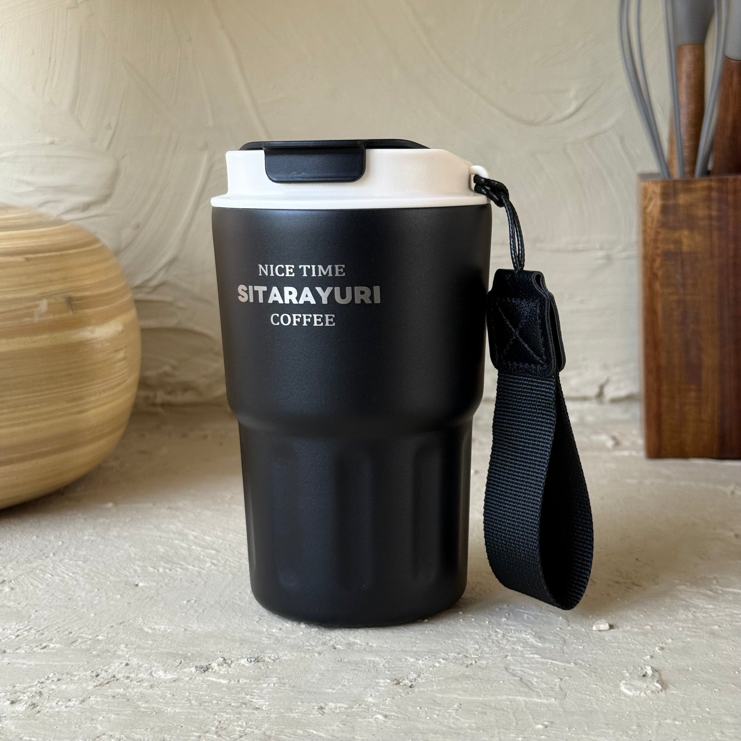Sitarayuri Termos Bardağı Siyah 360 ml