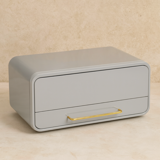 Carina Metal Ekmeklik Gri 43x28 cm KOD:4366