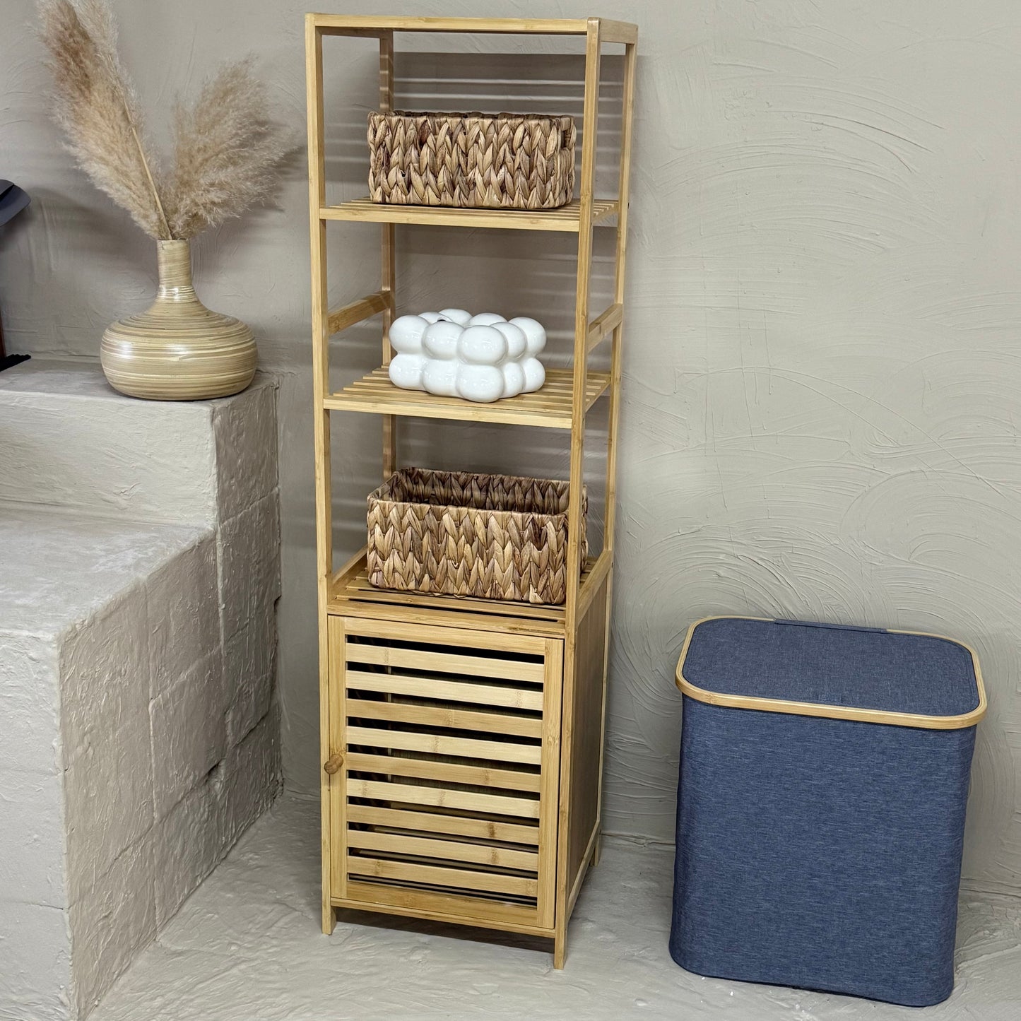 Lalezar Bambu 3 Katlı Banyo Raf KOD:8021