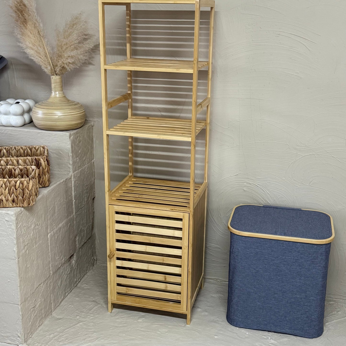 Lalezar Bambu 3 Katlı Banyo Raf KOD:8021