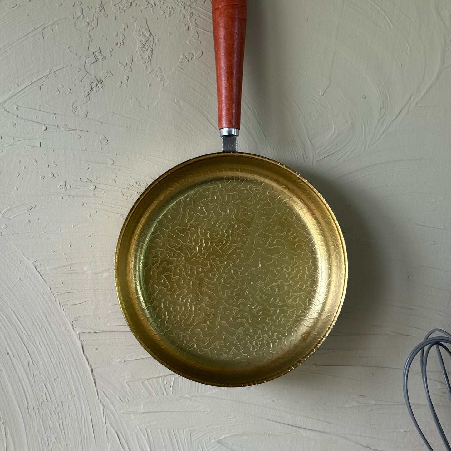 Como Akasya Ağacı Tutmalı Çelik Tava 16 cm Gold KOD:5347