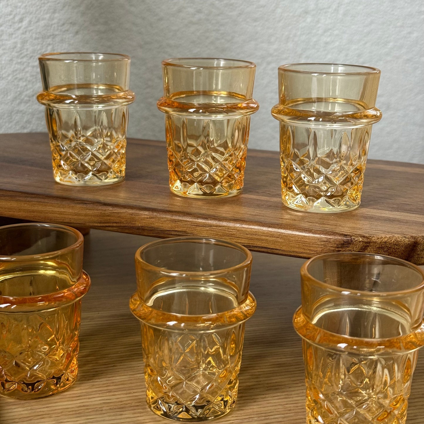 Kosovally Kristal Kahve Yanı Bardağı 6 Adet Gold KOD:023
