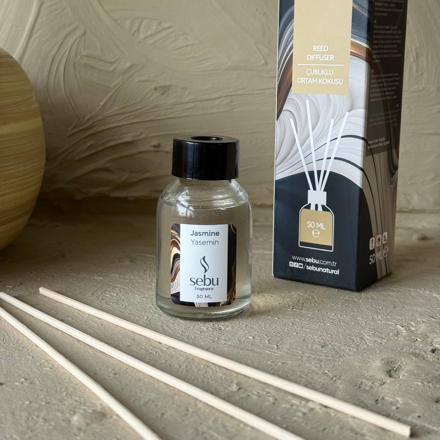 Sebu Çubuklu Ortam Kokusu Yasemin 50 ml