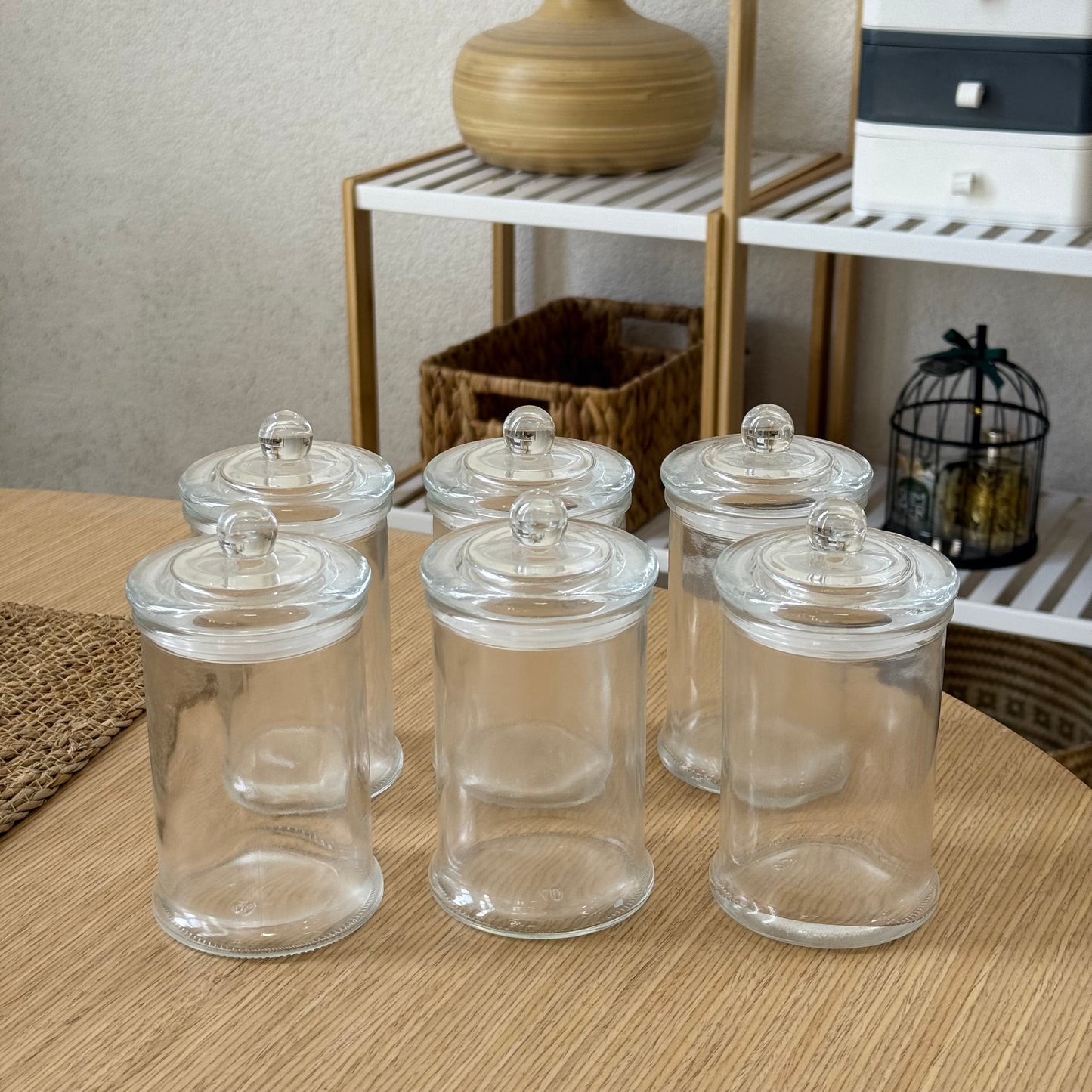 Ariya Vakumlu Cam Baharatlık Seti 6 Adet 450 ml KOD:1513