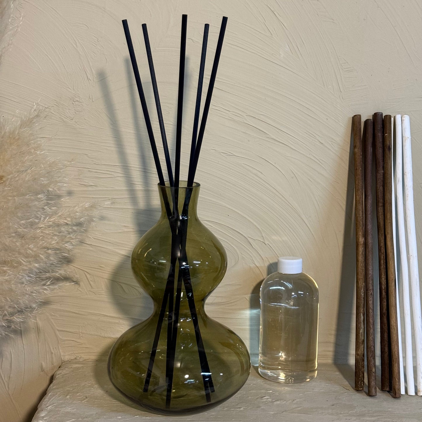 Dekoratif Büyük Boy Cam Oda Kokusu 500 ml Bamboo Ink Elegance Kokulu KOD:1521