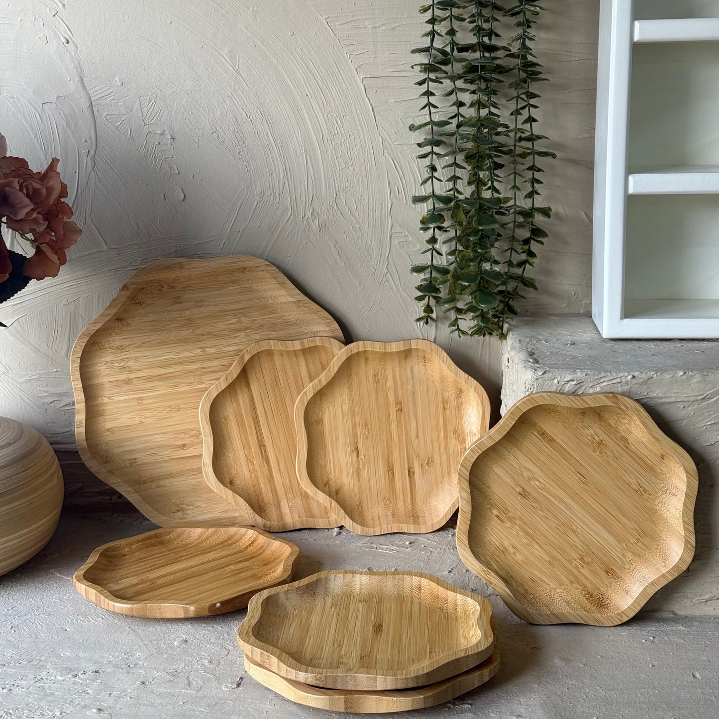 Papatya Model Bambu Servis Seti 7 Parça KOD:176-175