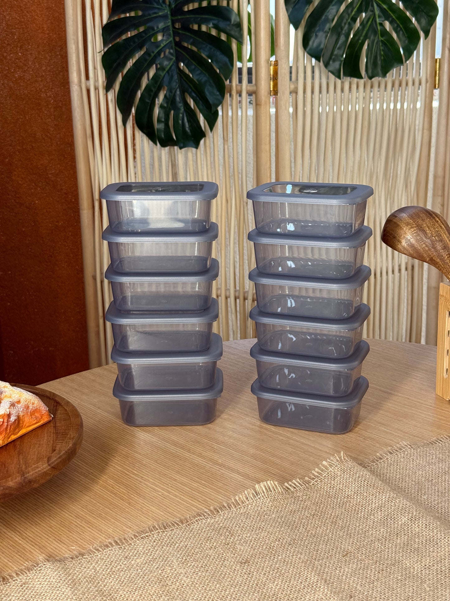 OnBox 12 Adet Kapaklı Saklama Kabı 250 ml KOD:5586