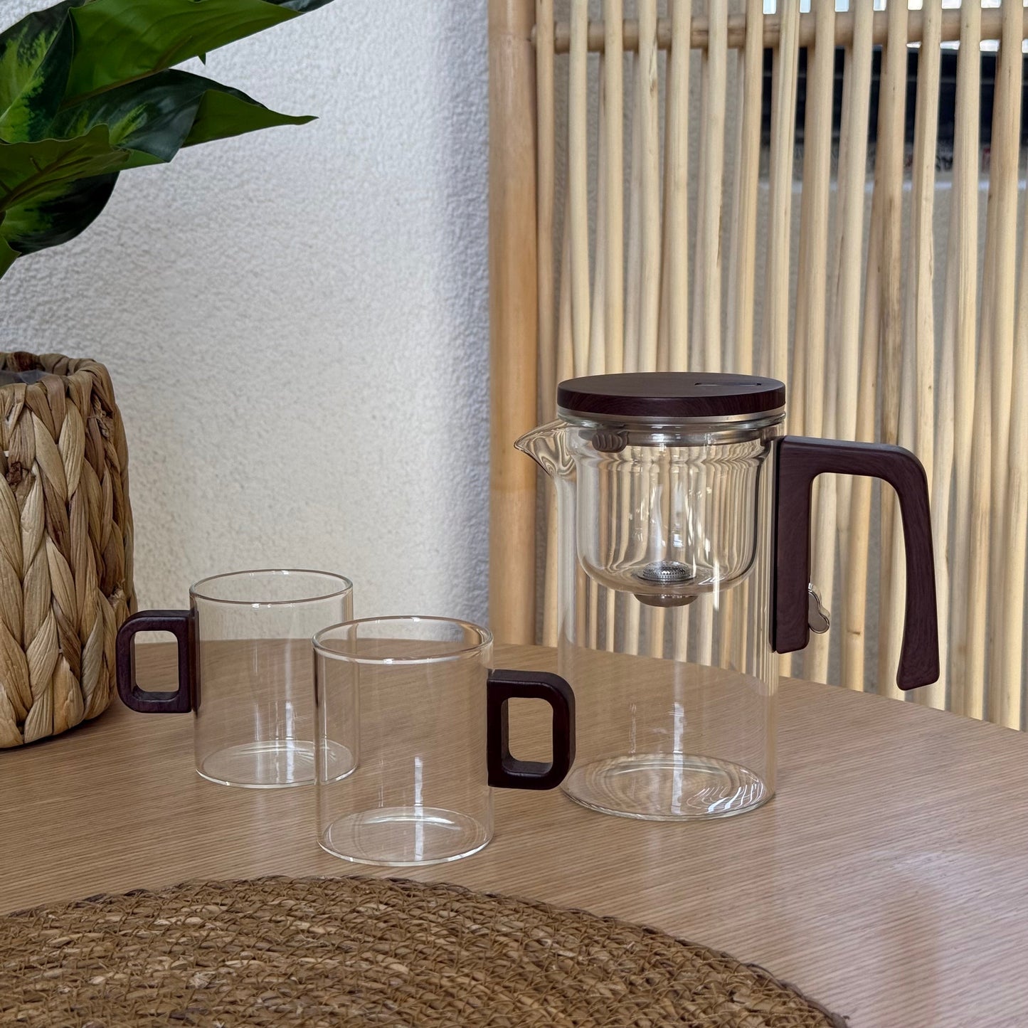 Mitally Lüks Borosilikat Cam 3 Parça Demlik Seti 750 ml KOD:033