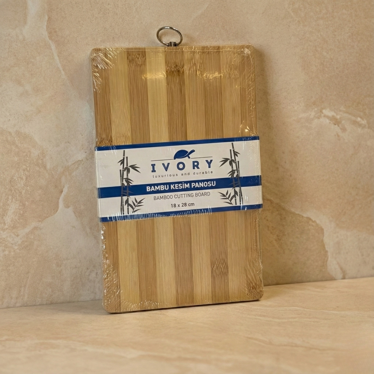 İvory Bambu Kesim Panosu 28x18 cm