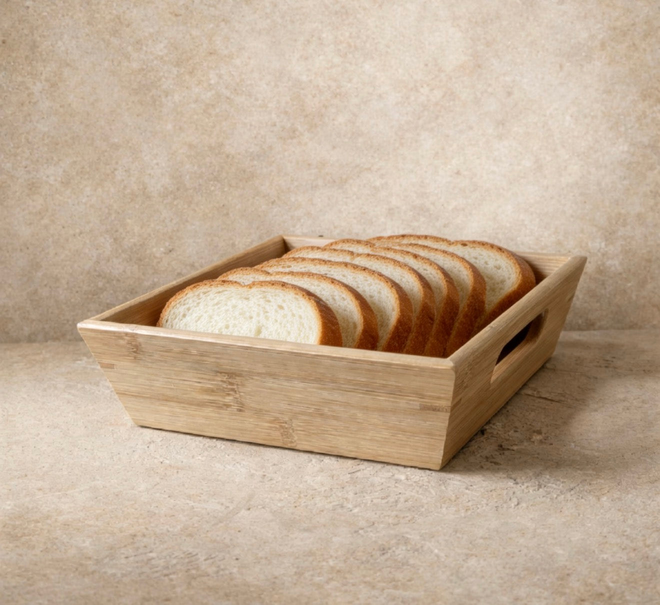 Saverlly Bambu Kare Ekmeklik 19x19 cm  KOD:93876