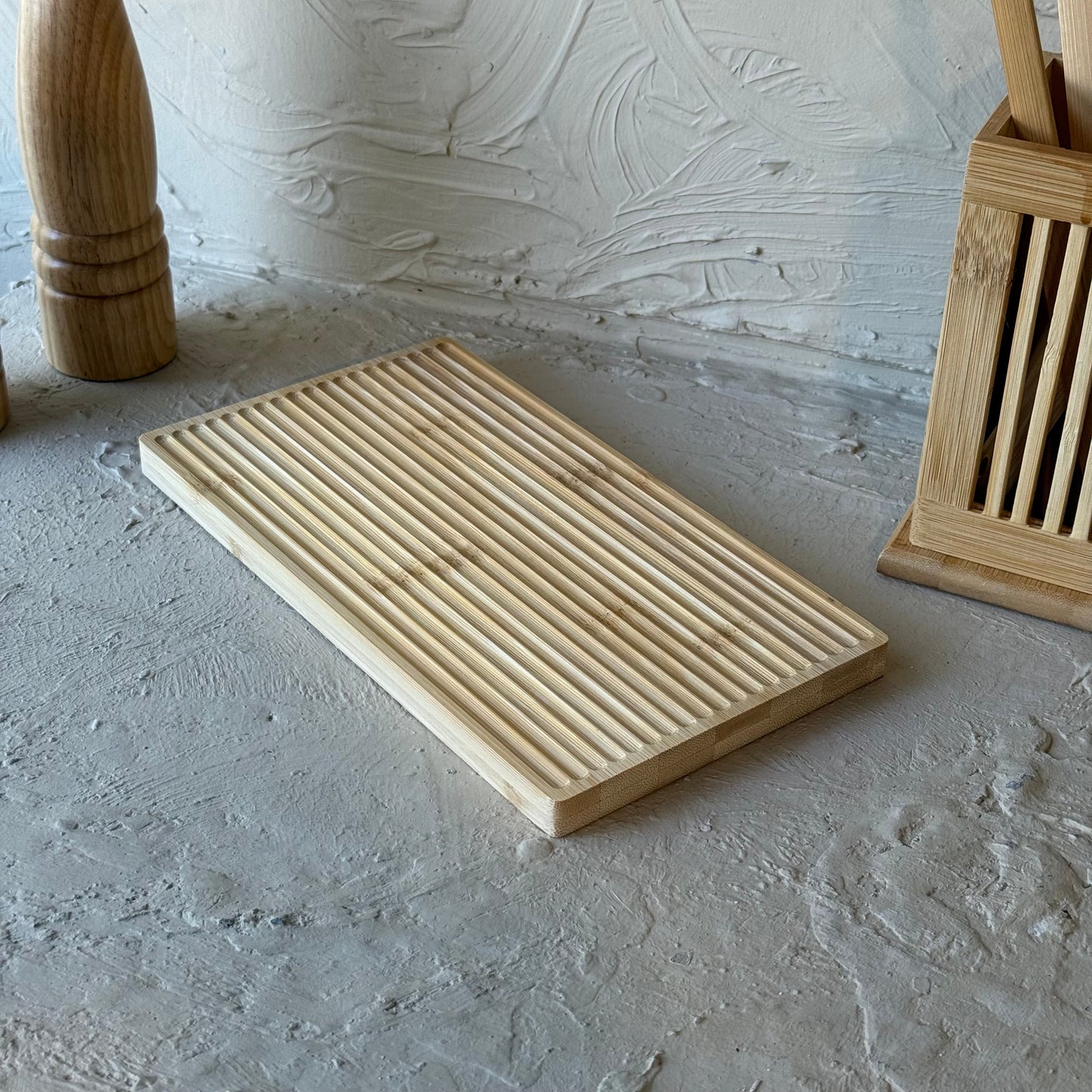 SVR Bambu Dalgalı Dikdörtgen Sunumluk 25x14 cm KOD:94758