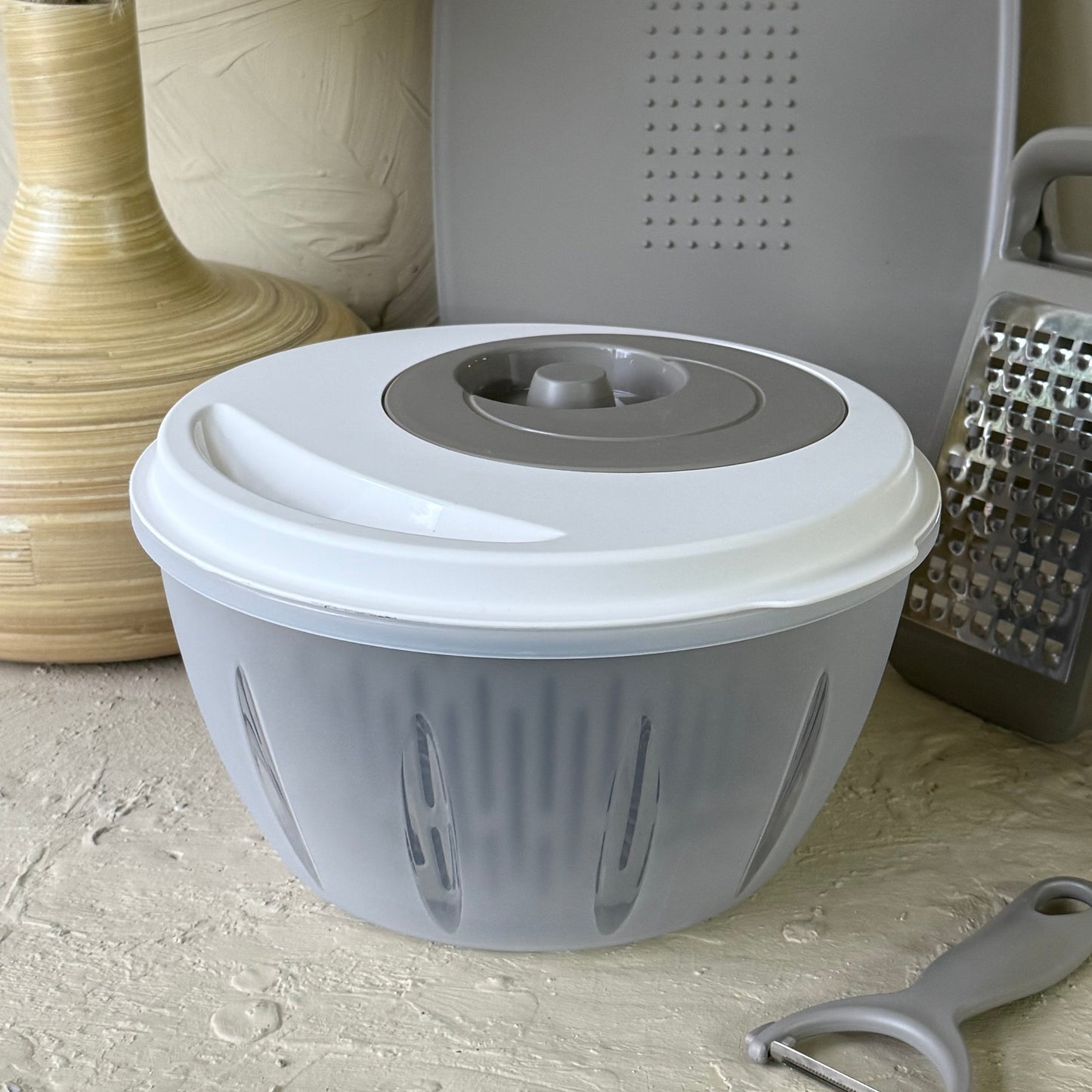 Mugiss Salata Kurutucusu 4,5 Litre Bej