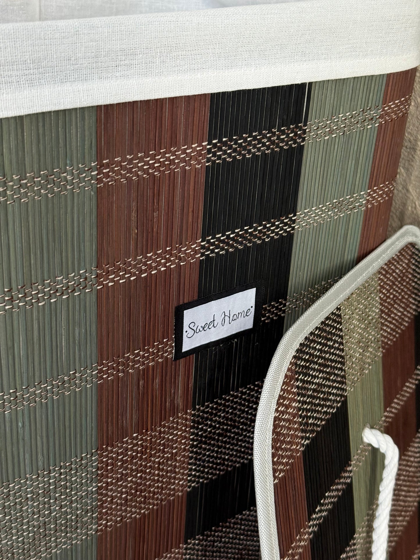 Miray Bambu Dikdörtgen Kirli Çamaşır Sepeti 60x42,5x32 cm KOD:50183