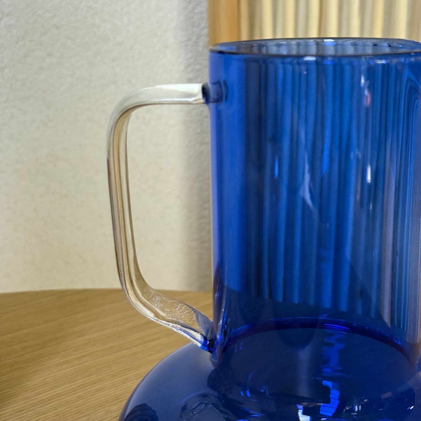 Mitally Lüks Borosilikat Cam Sürahi Mavi 1200 ml KOD:013
