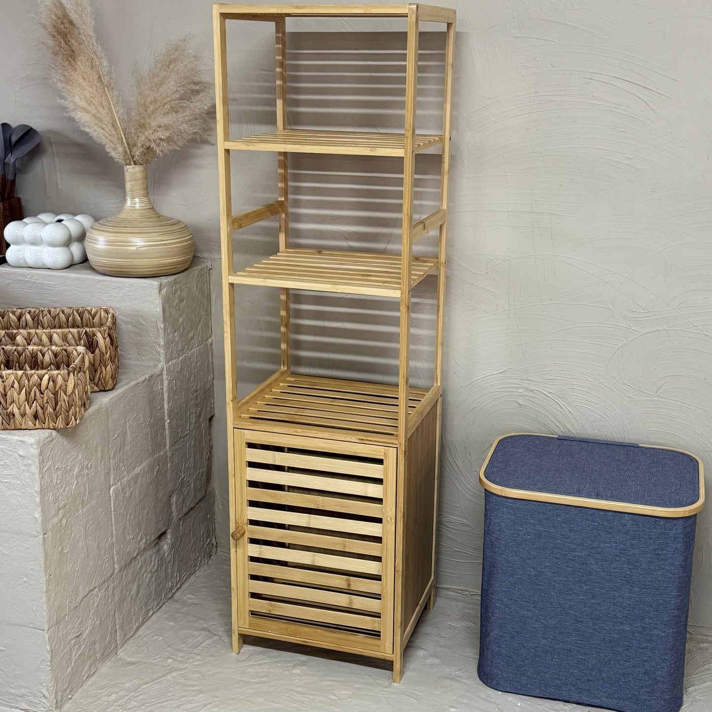 Lalezar Bambu 3 Katlı Banyo Raf KOD:8021