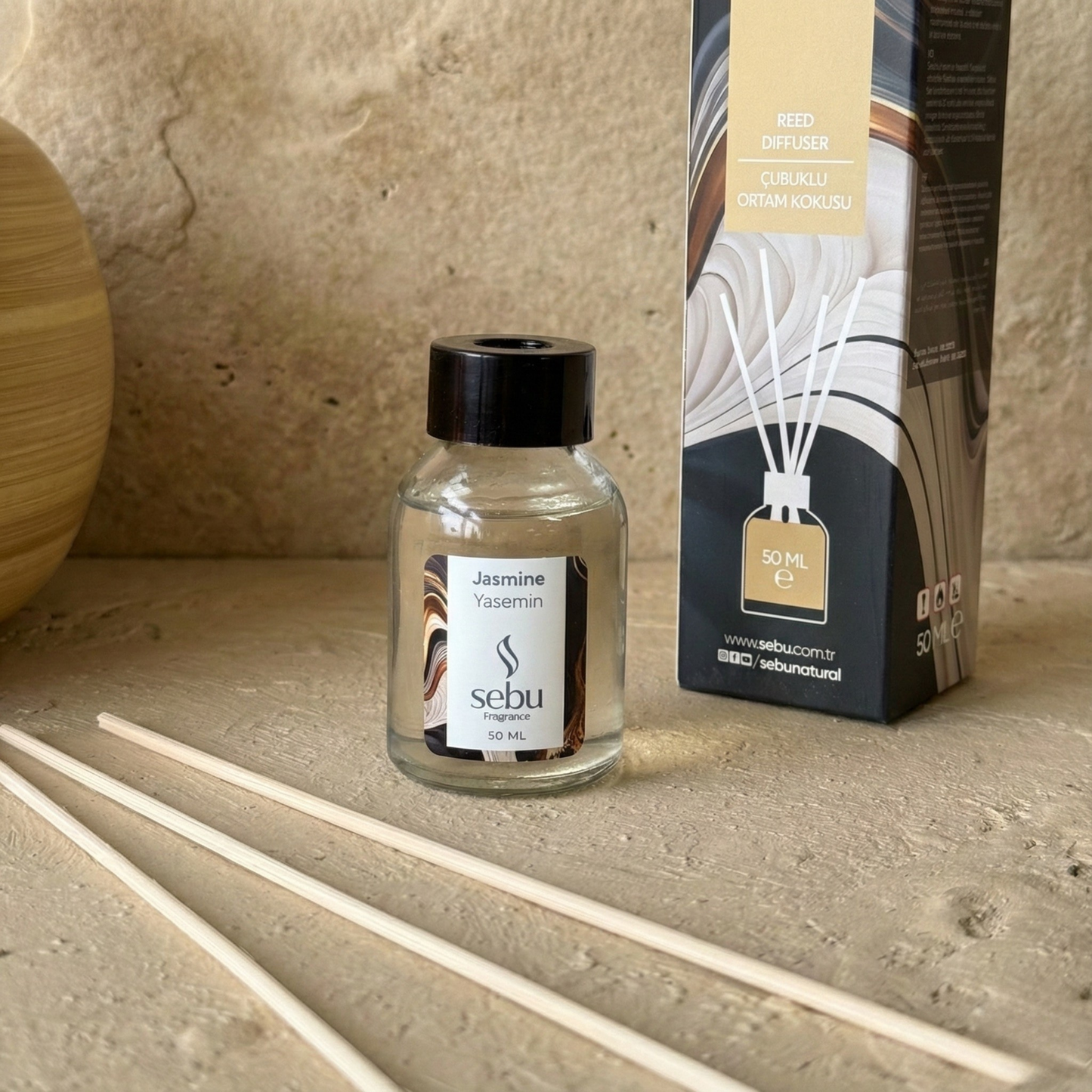 Sebu Çubuklu Ortam Kokusu Yasemin 50 ml