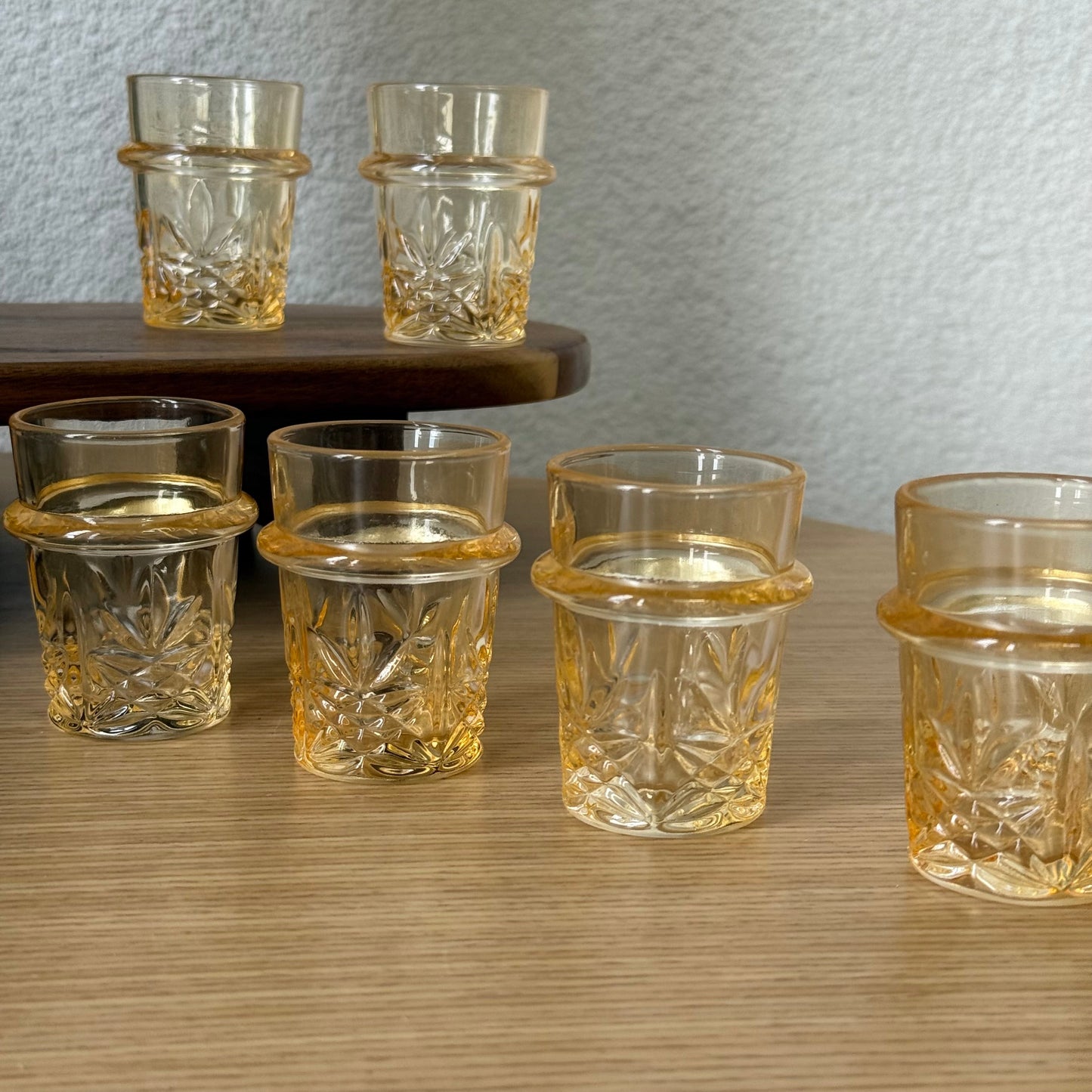 Kosovally Kristal Kahve Yanı Bardağı 6 Adet Gold KOD:996