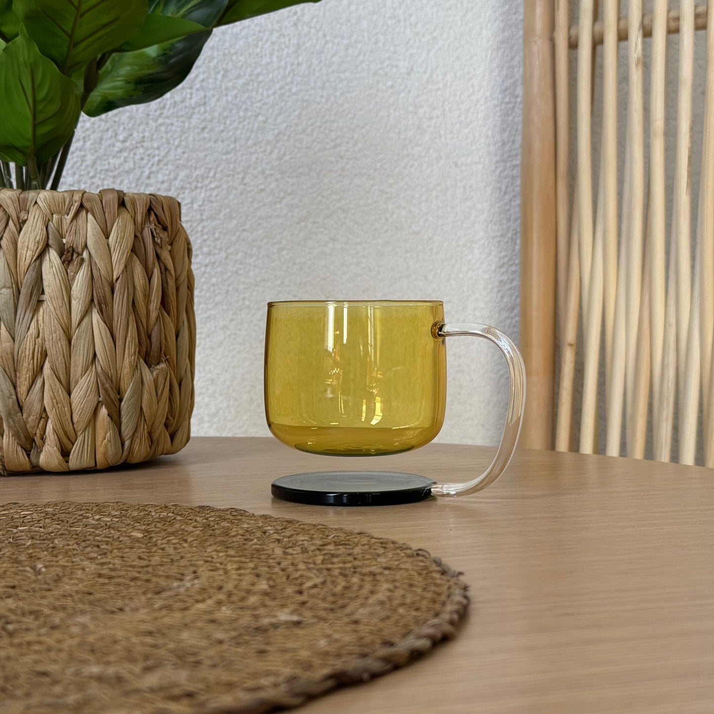 Mitally Lüks Borosilikat Cam Kupa Gold 350 ml KOD:032