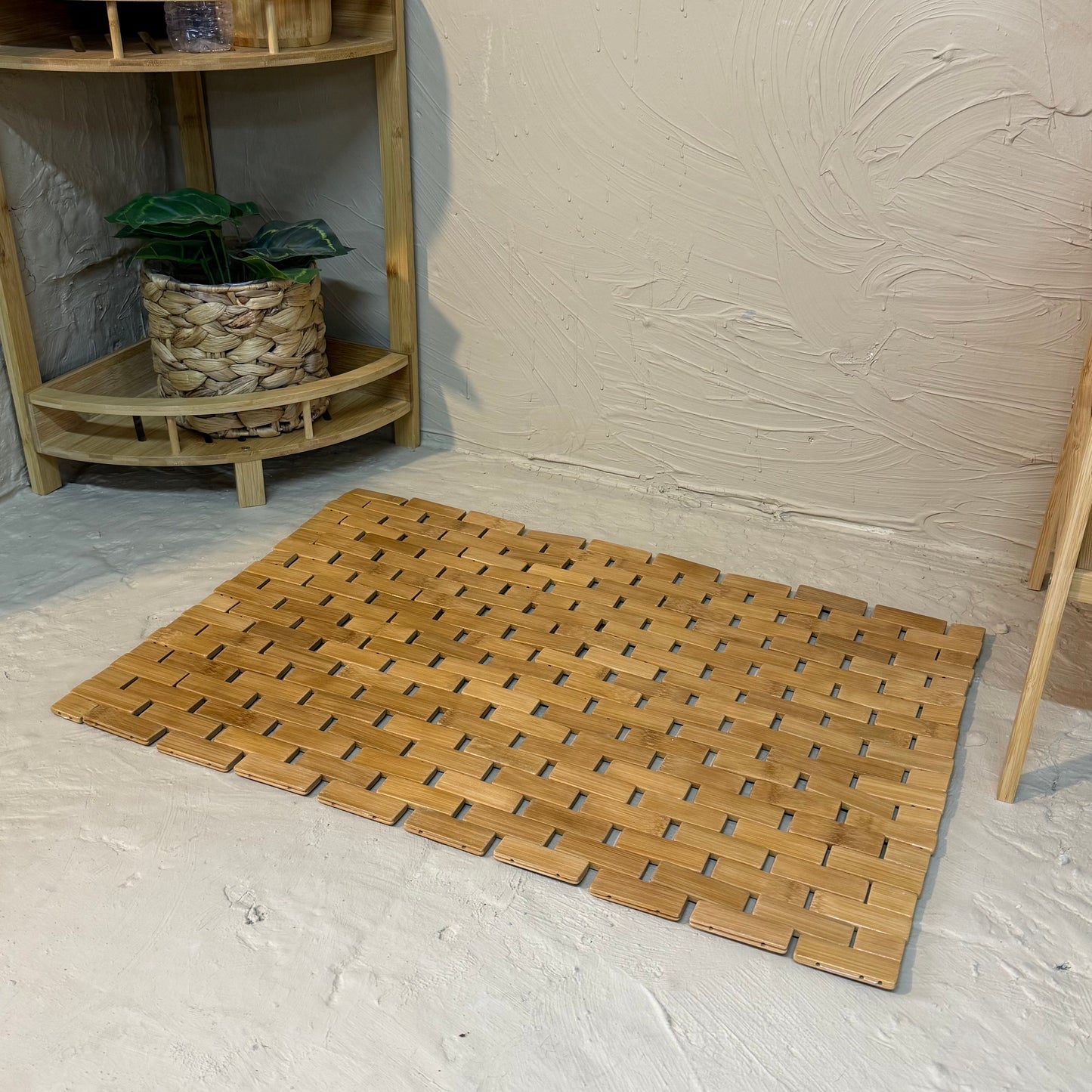 Bambu Banyo Matı Paspası 61x40 cm  KOD:30425
