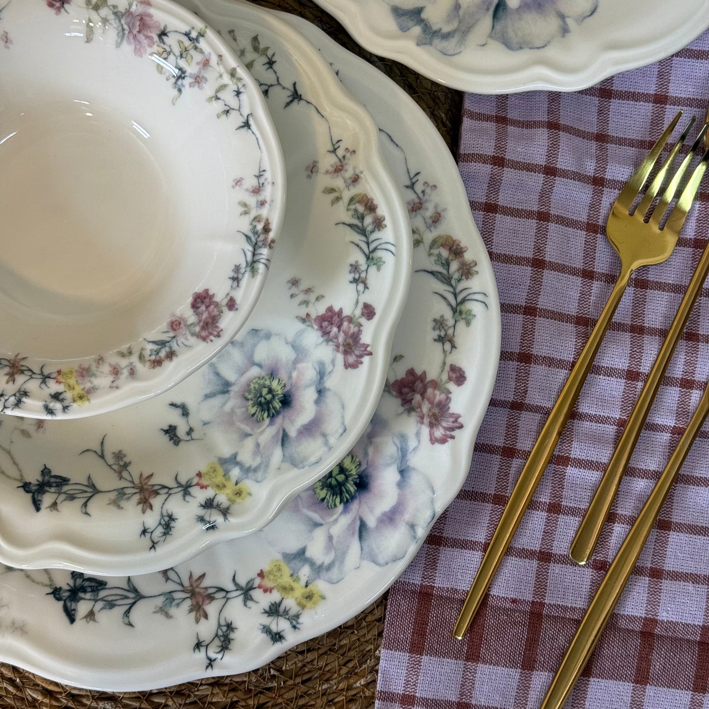 Porser Porselen 24 Parça Yemek Takımı 6 Kişilik KOD:AVELİNE-30404