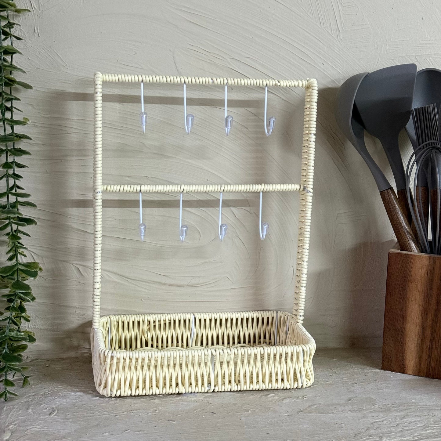 Evanev Rattan Fincan Askı Standı Naturel KOD:30481