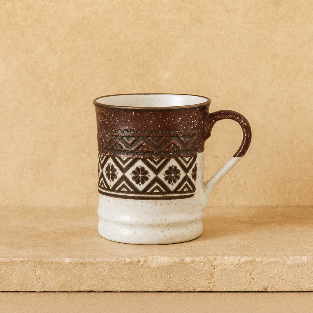 Tutku Porselen Boho Kupa 400 ml Kiremit KOD:3035