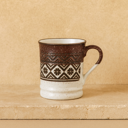 Tutku Porselen Boho Kupa 400 ml Kiremit KOD:3035