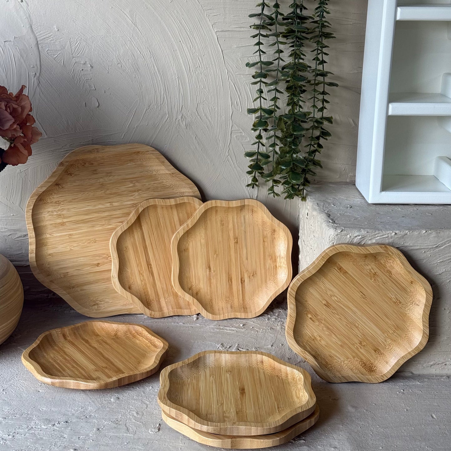 Papatya Model Bambu Servis Seti 7 Parça KOD:176-175
